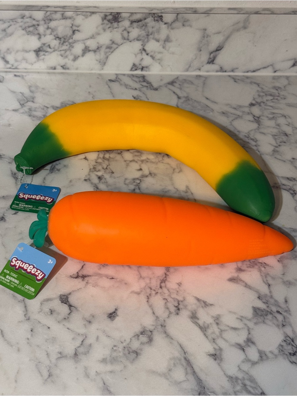 Sunny days squeezy carrot and banana set